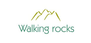 Walking rocks logo